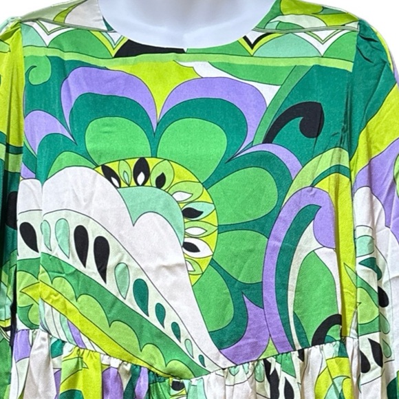 TCEC Scarf Print Mini Dress With Pockets - Picture 3 of 15